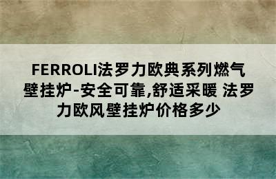 FERROLI法罗力欧典系列燃气壁挂炉-安全可靠,舒适采暖 法罗力欧风壁挂炉价格多少